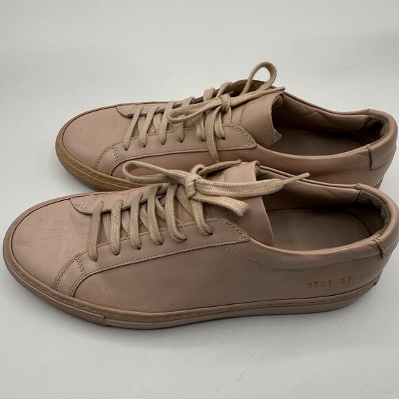 Woman by Common Projects Tournament Low Top Sneakers Pink‎ Size 37 - Picture 3 of 11